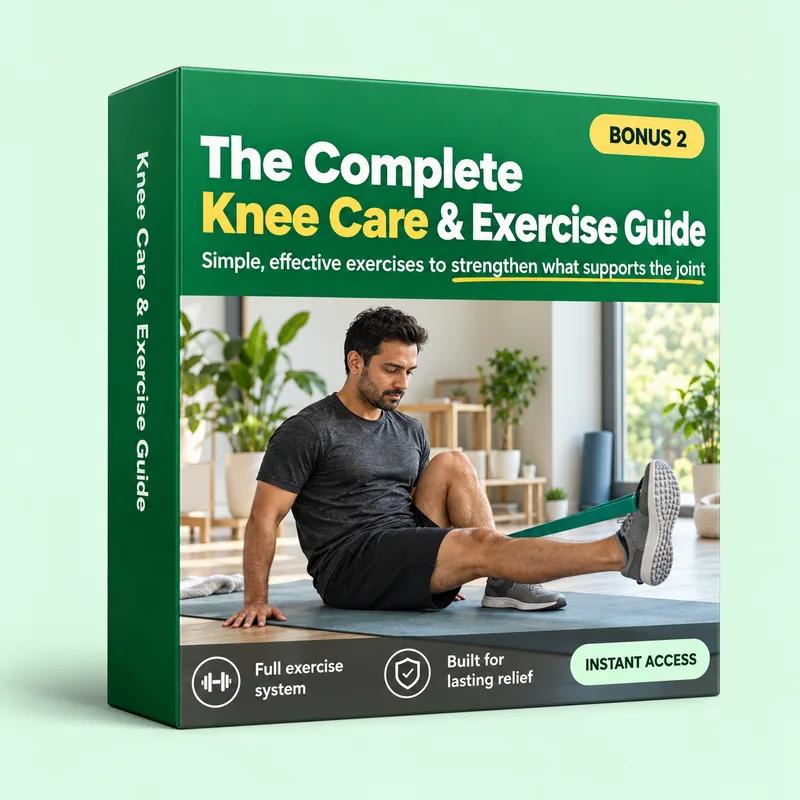Bonus 2: The Complete Knee Care & Exercise Guide — guide cover